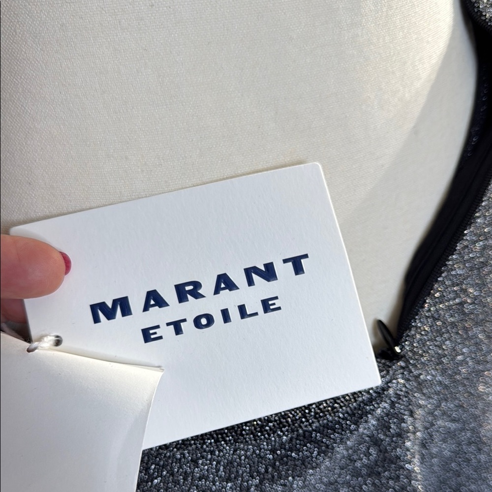 Isabel Marant Silver Black Wrap Mini Skirt - Picture 6 of 6